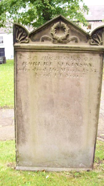 A grave stone on the cemetery of St Andrews