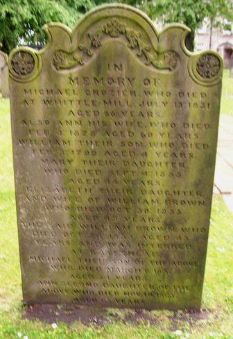 A grave stone in the cemetery of St Andrews