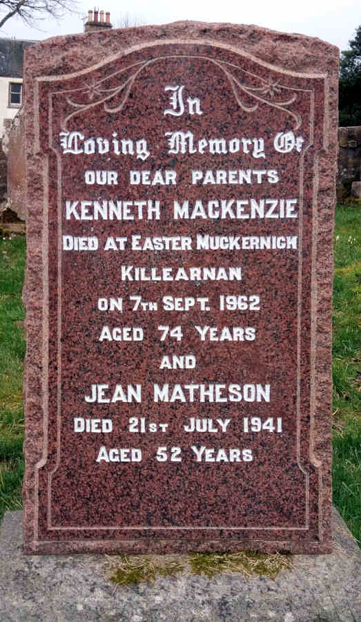The MacKenzie grave