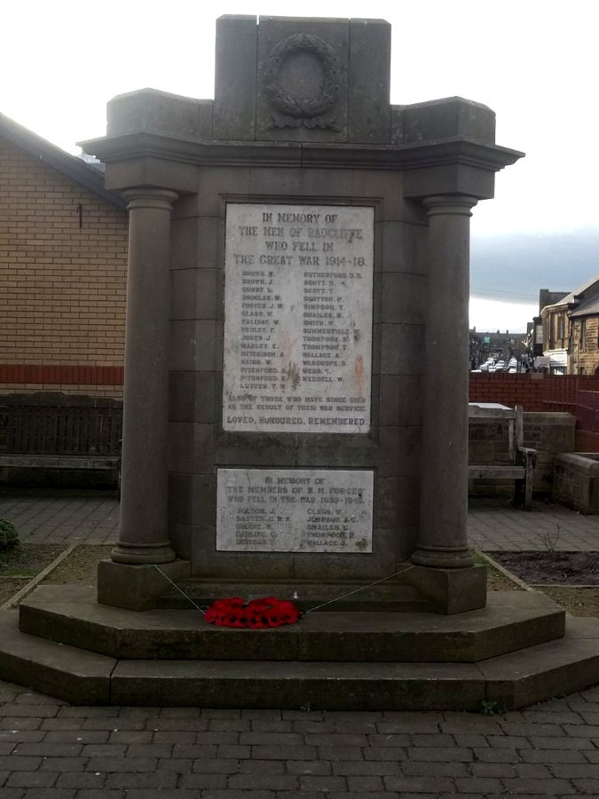 Radcliffe War Memorial - Amble, Northumberland, England