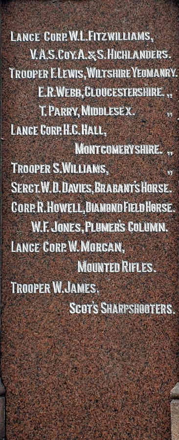 Names Boer War