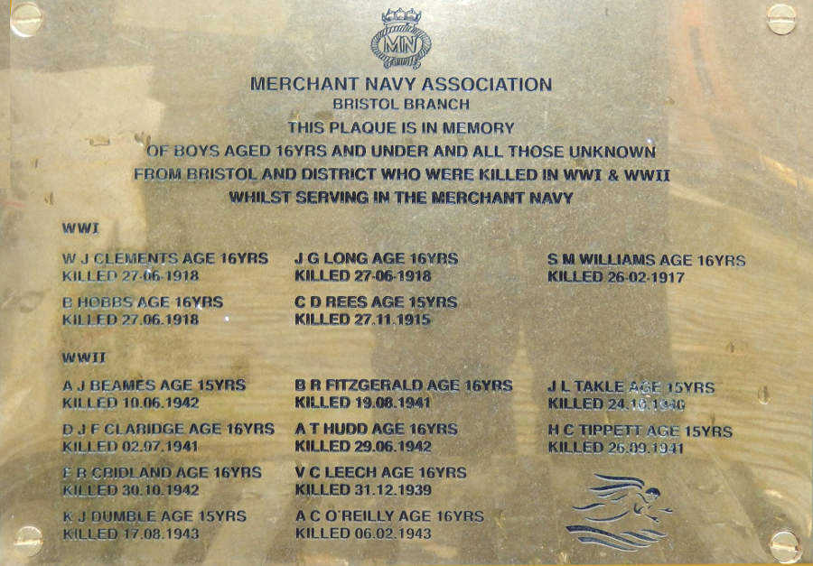 Memorial Plaque Merchant Navy