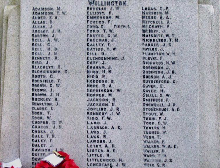 War Memorial Willington Co Durham England